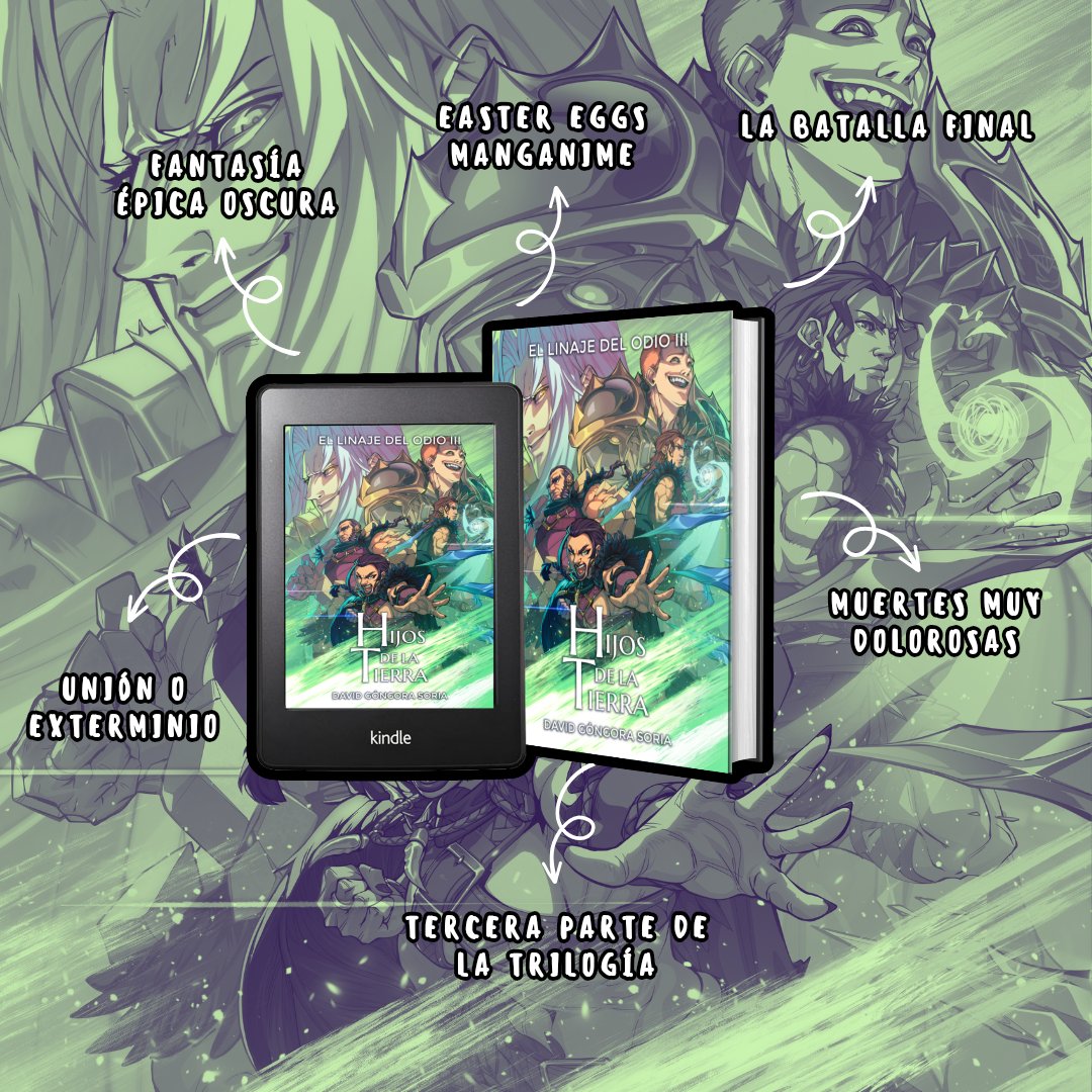 dragenthebook's tweet photo. ⚠️❗️ Hijos de la Tierra, el tercer y último libro de la saga 𝙀𝙡 𝙇𝙞𝙣𝙖𝙟𝙚 𝙙𝙚𝙡 𝙊𝙙𝙞𝙤, ya está disponible en Amazon (kindle y tapa blanda).

🛒 Consíguelo a través de la web oficial https://t.co/7mpBNCbXMT o directamente en amazon https://t.co/o6HT43GVGJ