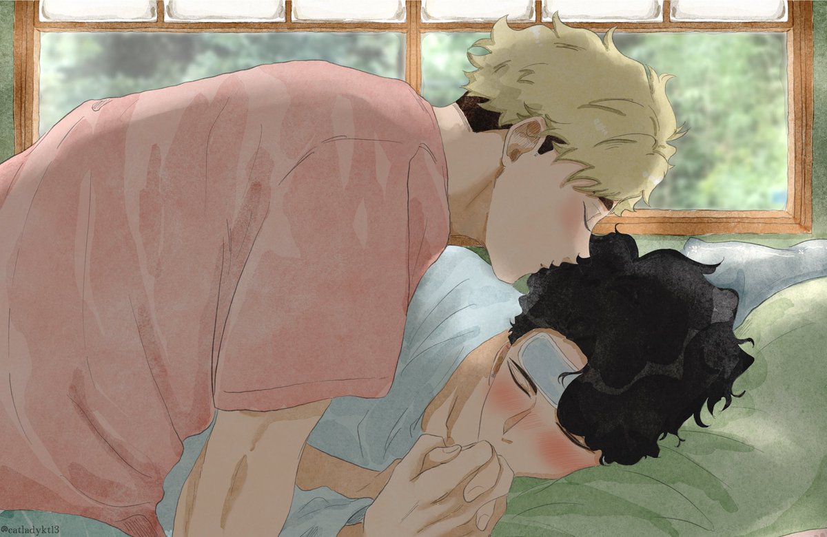 catladykt13's tweet photo. Atsu: Omi, am gonna let go fer a bit so I can go get ya some more water, is that okay?

Omi: No, Atsu… stay… 5 more minutes… please?…

Atsu: Okay Omi, okay. Am right here with ya, it’ll be okay. 
(Omi yer bein so cute it’s killin me.)

#sakuatsu https://t.co/3BQ18vmnB6