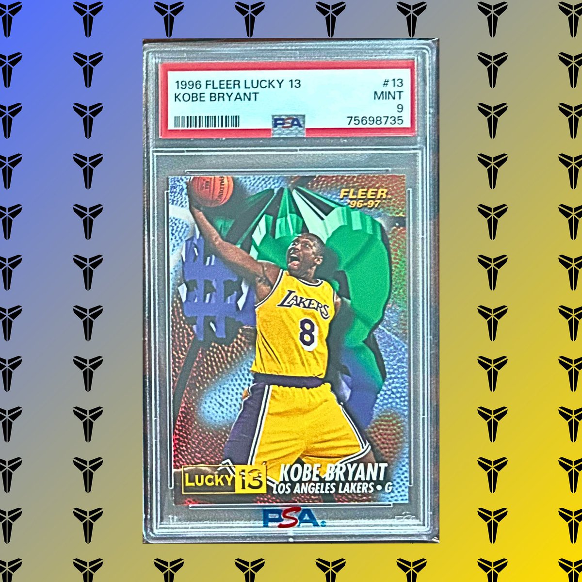 🚨 KOBE ROOKIE HEAT 🚨

The 1996 Fleer Lucky 13 Kobe rookie — pure 🔥 from the golden era of inserts. 
Something about that #8 Kobe just hits different.

What’s your favorite Kobe rookie card of all time? 👀

Drop it in the comments — let’s talk Mamba rookies! 🏀🐍

#KobeBryant