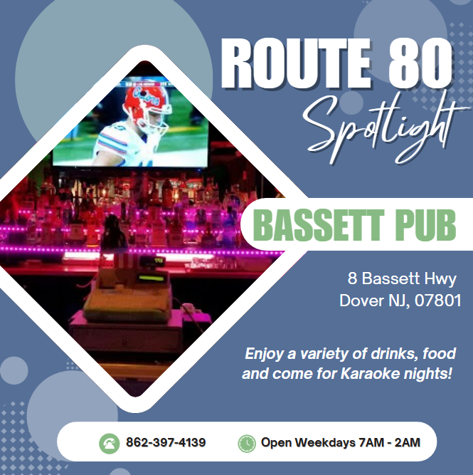 Good times are always on tap at Bassett Pub in Dover, NJ! Whether you're visiting for the craft brews, the comfort food, karaoke night, or the live vibes — they've got something for everyone. Support our Route 80 businesses  and stop in at the Bassett Pub today!
