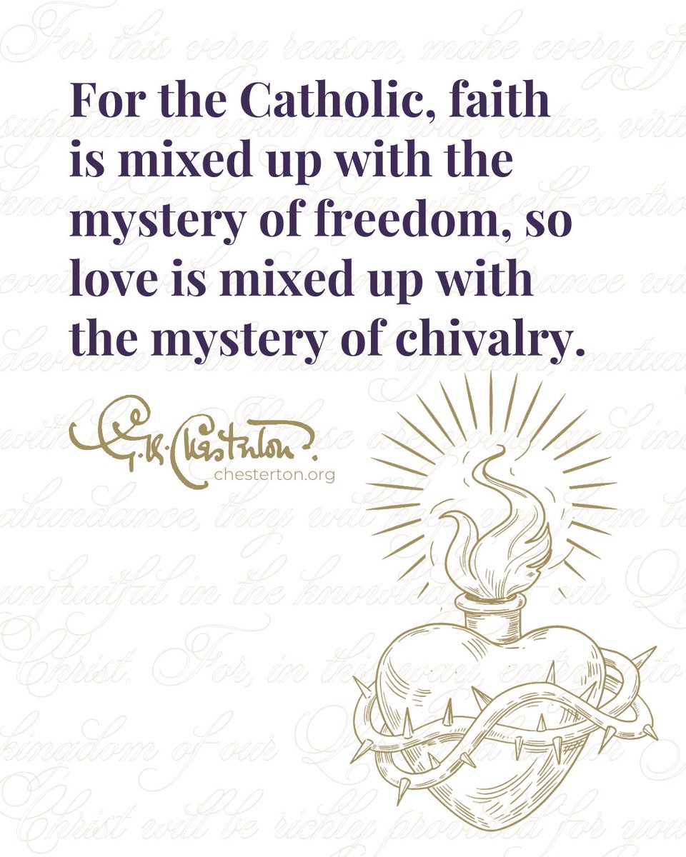 #GKChesterton (“Preface,” To the Messenger of the Snow, 1931)

For today's reflection, visit l8r.it/IyGG

#GKC #Chesterton #Virtue #SpiritualGrowth #Fortitude #Temperance #Prudence #Justice #Faith #Hope #Charity #VirtuousEaster #Easter #Alleluia #HeIsRisen