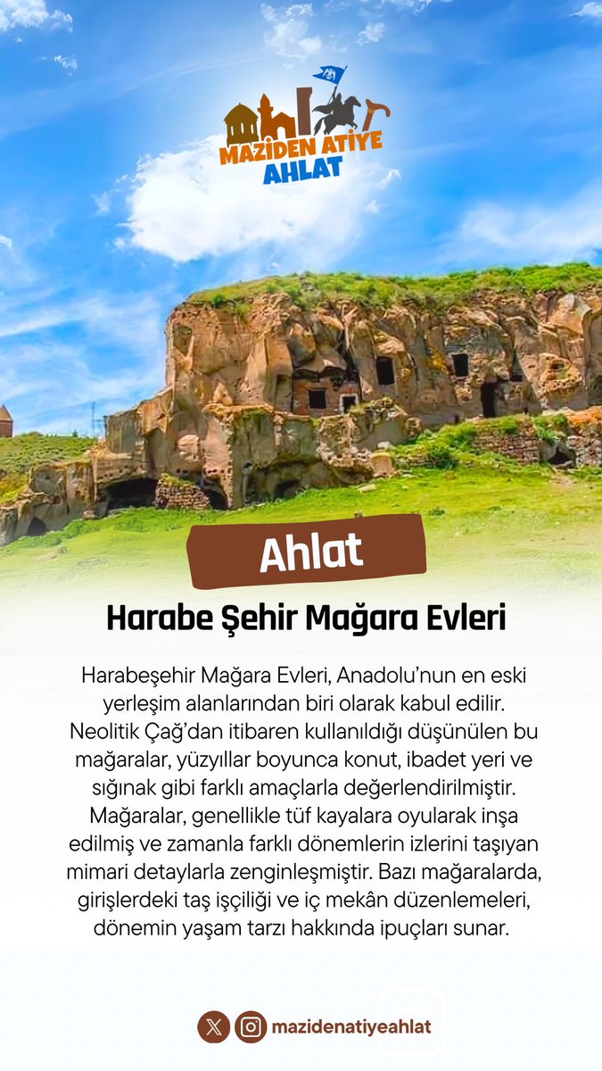 Ahlat - Harabe Şehir Mağara Evleri