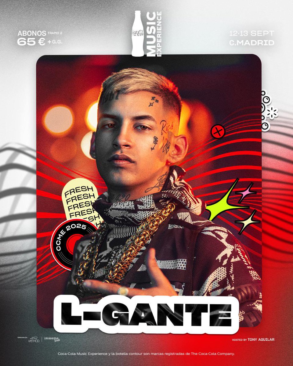 TonyAguilarOfi's tweet photo. NUEVAS CONFIRMACIONES de #CCME 🔴

Directo desde Argentina, @KelokeLgante nos dará auténticos hits 🇦🇷   

Y prepárate, porque #PerroNegro nos traen la combinación perfecta para perrear hasta abajo ⚡️ 

¿Te apuntas?

Corre a por tu abono en https://t.co/UredPwINgR https://t.co/b1Tx3BaskP