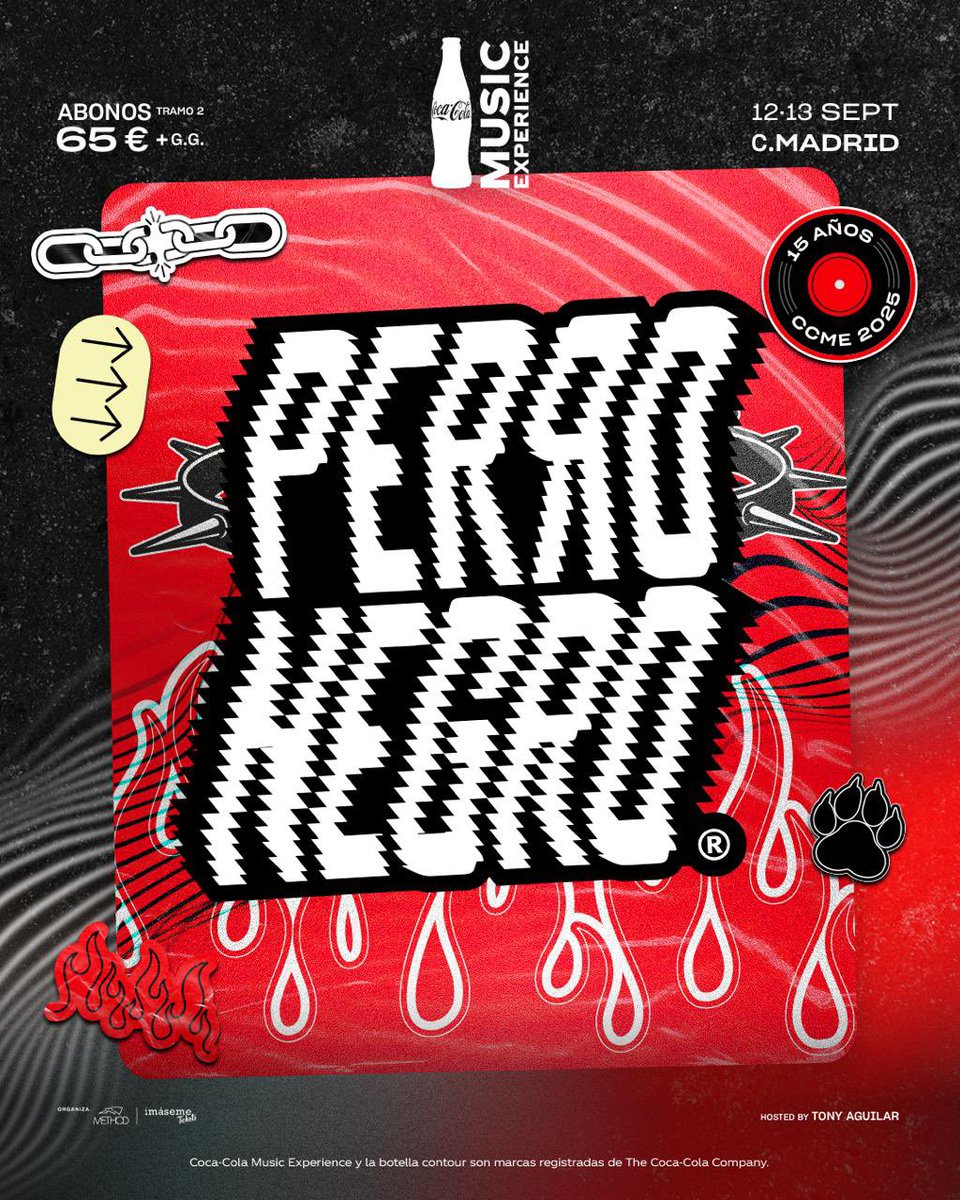 TonyAguilarOfi's tweet photo. NUEVAS CONFIRMACIONES de #CCME 🔴

Directo desde Argentina, @KelokeLgante nos dará auténticos hits 🇦🇷   

Y prepárate, porque #PerroNegro nos traen la combinación perfecta para perrear hasta abajo ⚡️ 

¿Te apuntas?

Corre a por tu abono en https://t.co/UredPwINgR https://t.co/b1Tx3BaskP
