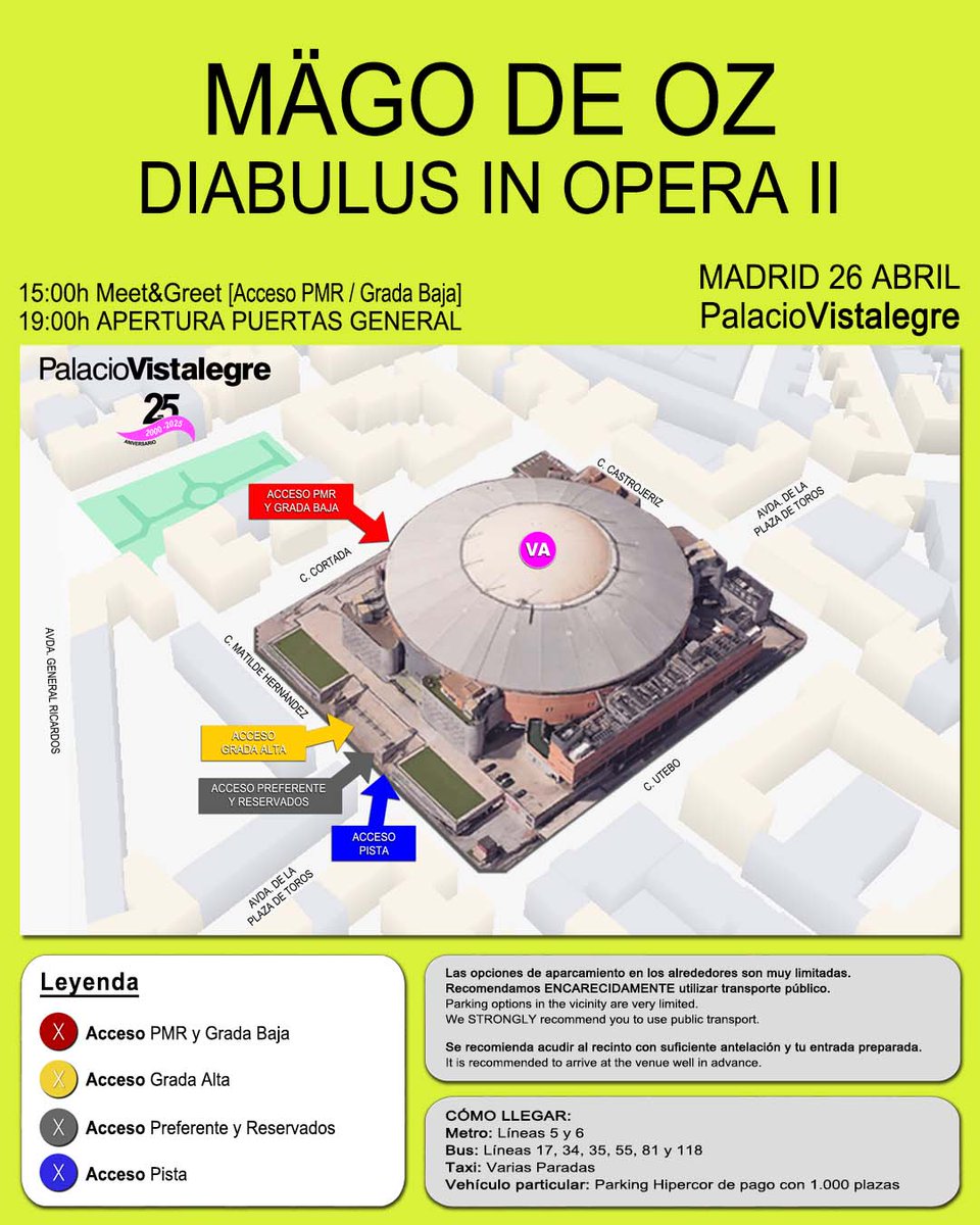 VistalegreMad's tweet photo. 🔥¡Entradas agotadas! Esta noche, el Palacio Vistalegre se llena con @magodeozoficial presentando Diabulus in Opera II 🎻¡Nos vemos en unas horas!🎶
@calleunder #magodeoz #diabulusinopera #vistalegre #conciertosmadrid https://t.co/0eCxX8sxdE
