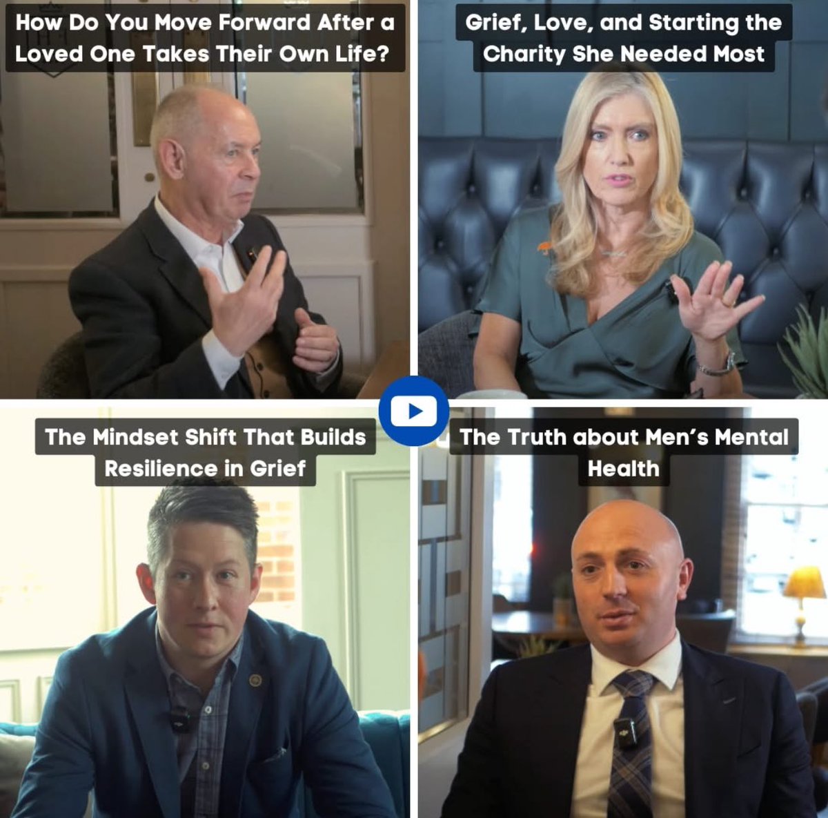goodgrieftrust's tweet photo. These are our four most recent, grief-centred conversations - live on YouTube, including a podcast with our CEO and founder @lindamagTV 

From navigating the loss of a child, to founding a grief charity, and exploring the truth about men’s mental health, each episode offers real stories and practical support for anyone touched by grief.

If you’re new here, these are the ones to start with.

🎙️Watch now via the link: https://t.co/yuNzdurEZd