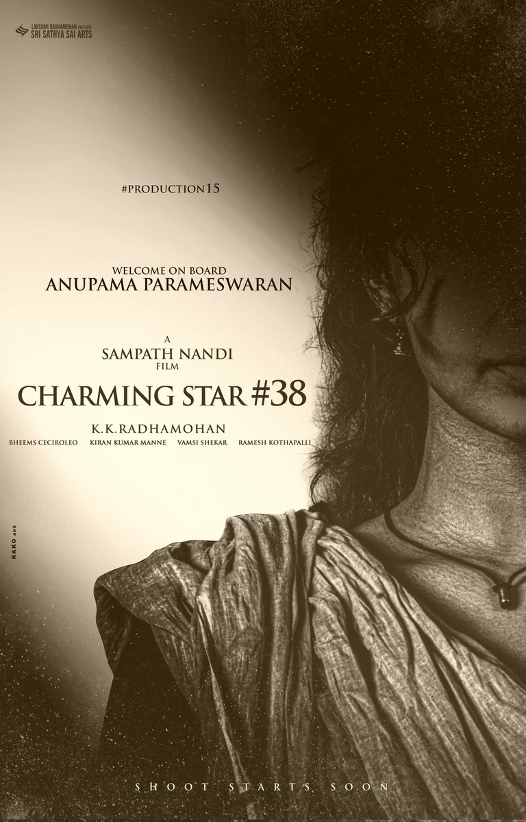Mango TeluguCinema (@telugucinema7) on Twitter photo Team #Sharwa38 proudly welcomes the incredibly talented <a href="/anupamahere/">Anupama Parameswaran</a> on board for this fiery ride ❤️🔥
#CharmingStar38 Shoot begins soon🔥
Charming star <a href="/ImSharwanand/">Sharwanand</a> <a href="/IamSampathNandi/">Sampath Nandi</a> #Bheemsceciroleo <a href="/SriSathyaSaiArt/">Sri Sathya Sai Arts</a> Team #Sharwa38 proudly welcomes the incredibly talented <a href="/anupamahere/">Anupama Parameswaran</a> on board for this fiery ride ❤️🔥
#CharmingStar38 Shoot begins soon🔥
Charming star <a href="/ImSharwanand/">Sharwanand</a> <a href="/IamSampathNandi/">Sampath Nandi</a> #Bheemsceciroleo <a href="/SriSathyaSaiArt/">Sri Sathya Sai Arts</a>