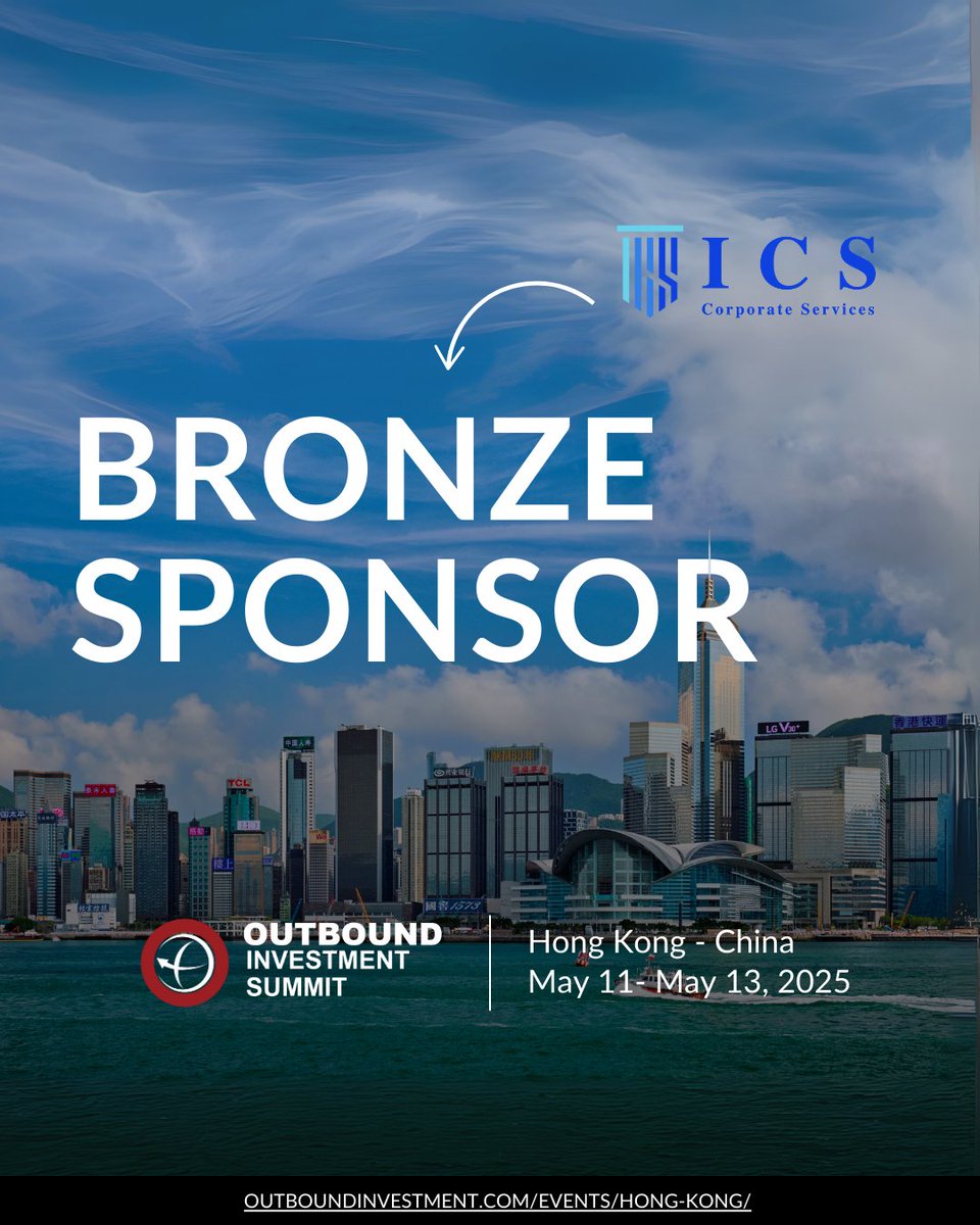 AsiaOutbound's tweet photo. Excited to welcome ISC Corporate as a Bronze Networking Sponsor at Outbound Investment Summit Hong Kong!
Learn from leaders in global structuring, fiduciary services, and mobility.
🔗 Register: https://t.co/0WkbCTS8aV
#OutboundHK #ISCCorporate #OutboundInvestmentSummit https://t.co/RbaTm6LzON