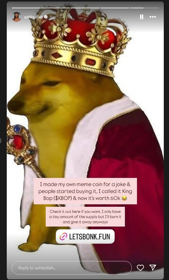 Post from the dev on Instagram. 40K followers.

instagram.com/stories/ashkei…

D4JuRfJLNn2zH33w8wWU5Gbw8FkX7nWmqnwwRfM3bonk