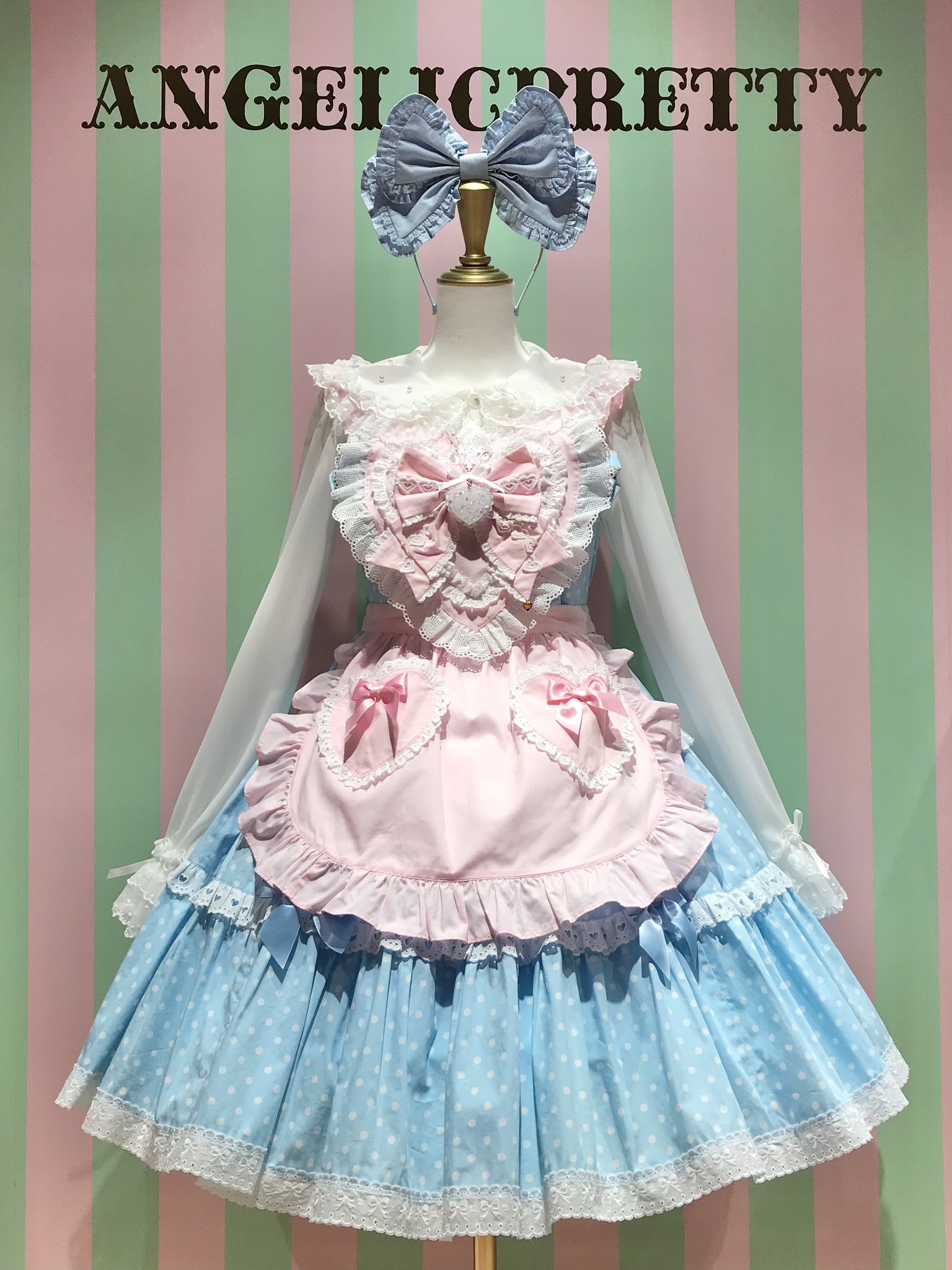 Angelic Pretty ラブリーハートエプロン Angelic Pretty ラブリーハートエプロン Angelic Pretty ハート