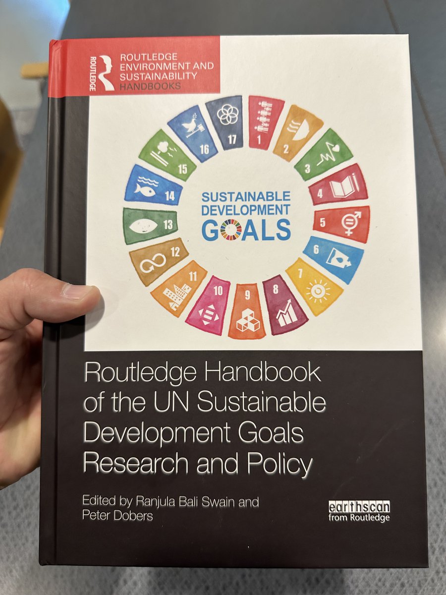 ranjbali's tweet photo. Pleased to share the publication of my new book, co-edited with Peter Dobers — Handbook of the UN Sustainable Development Goals Research and Policy —  a collection of seminal research on how the SDGs  are shaping a transformative change toward a more sustainable future. https://t.co/eg7BLFxOaR