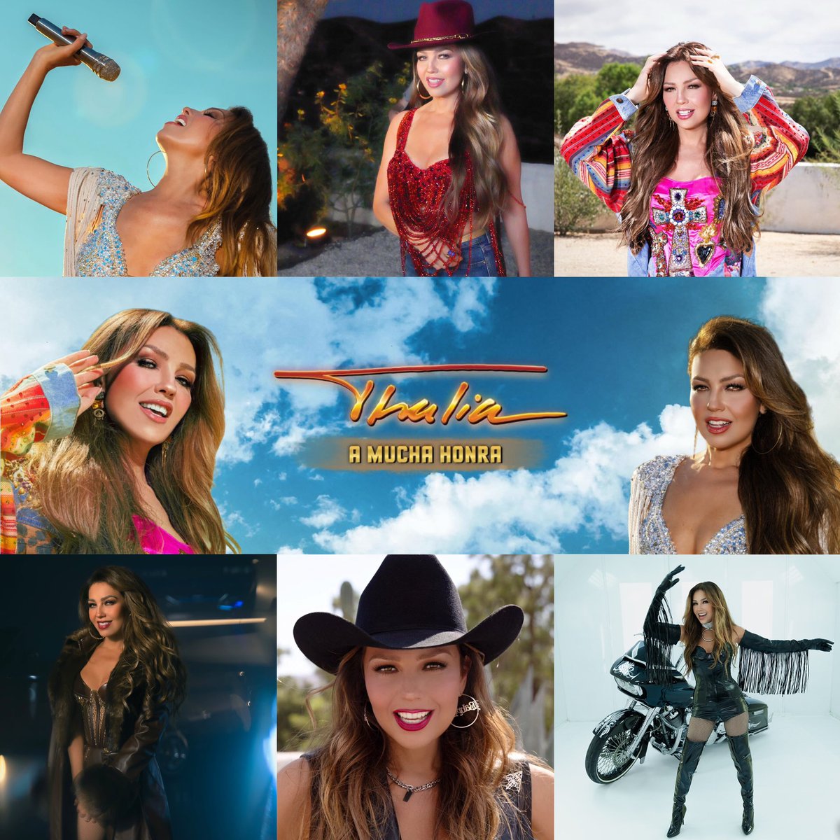 - Hace Un Año, <a href="/thalia/">Thalia</a> lanzo su EP Regional Mexicano ‘A Mucha Honra’. Consiste de llevar las Tradiciones Mexicanas. Cuenta con 4 colaboraciones, incluyendo a Grupo Firme, Ángela Aguilar, Estilo Sin Límite y Deorro. 

open.spotify.com/album/1IbcDpHF…