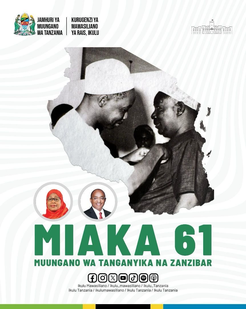 Dr. Stergomena Lawrence Tax (@drtaxs) on Twitter photo Nawatakia Watanzania wenzangu kheri ya siku ya #Muungano. Muungano, Mshikamamo, na Umoja Ndio Nguvu Yetu <a href="/gcumod/">WIZARA YA ULINZI NA JESHI LA KUJENGA TAIFA</a> Nawatakia Watanzania wenzangu kheri ya siku ya #Muungano. Muungano, Mshikamamo, na Umoja Ndio Nguvu Yetu <a href="/gcumod/">WIZARA YA ULINZI NA JESHI LA KUJENGA TAIFA</a>