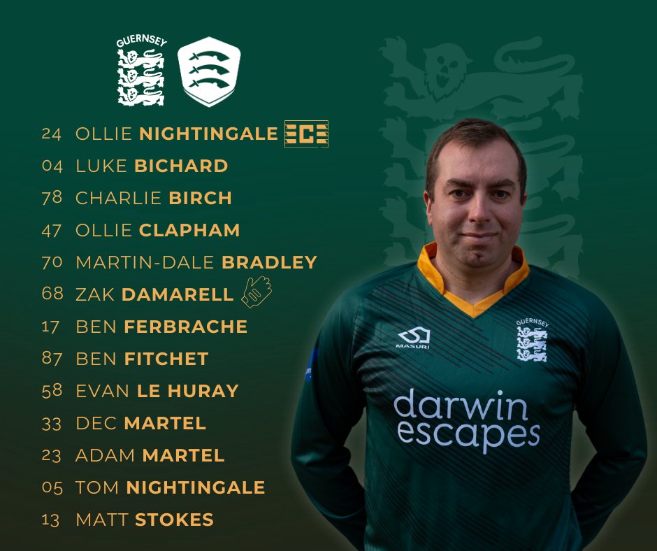 Guernsey Cricket (@guernseycricket) on Twitter photo We name a 13-player squad for today’s 2 x T20s against <a href="/EssexCricket/">Essex Cricket</a> Academy at the <a href="/KGVGSY/">KGV Playing Fields</a>🏏
First game at 1100hrs, second at 1500hrs.
Come and support the boys🇬🇬
#Guernsey #cricket #greencaps We name a 13-player squad for today’s 2 x T20s against <a href="/EssexCricket/">Essex Cricket</a> Academy at the <a href="/KGVGSY/">KGV Playing Fields</a>🏏
First game at 1100hrs, second at 1500hrs.
Come and support the boys🇬🇬
#Guernsey #cricket #greencaps