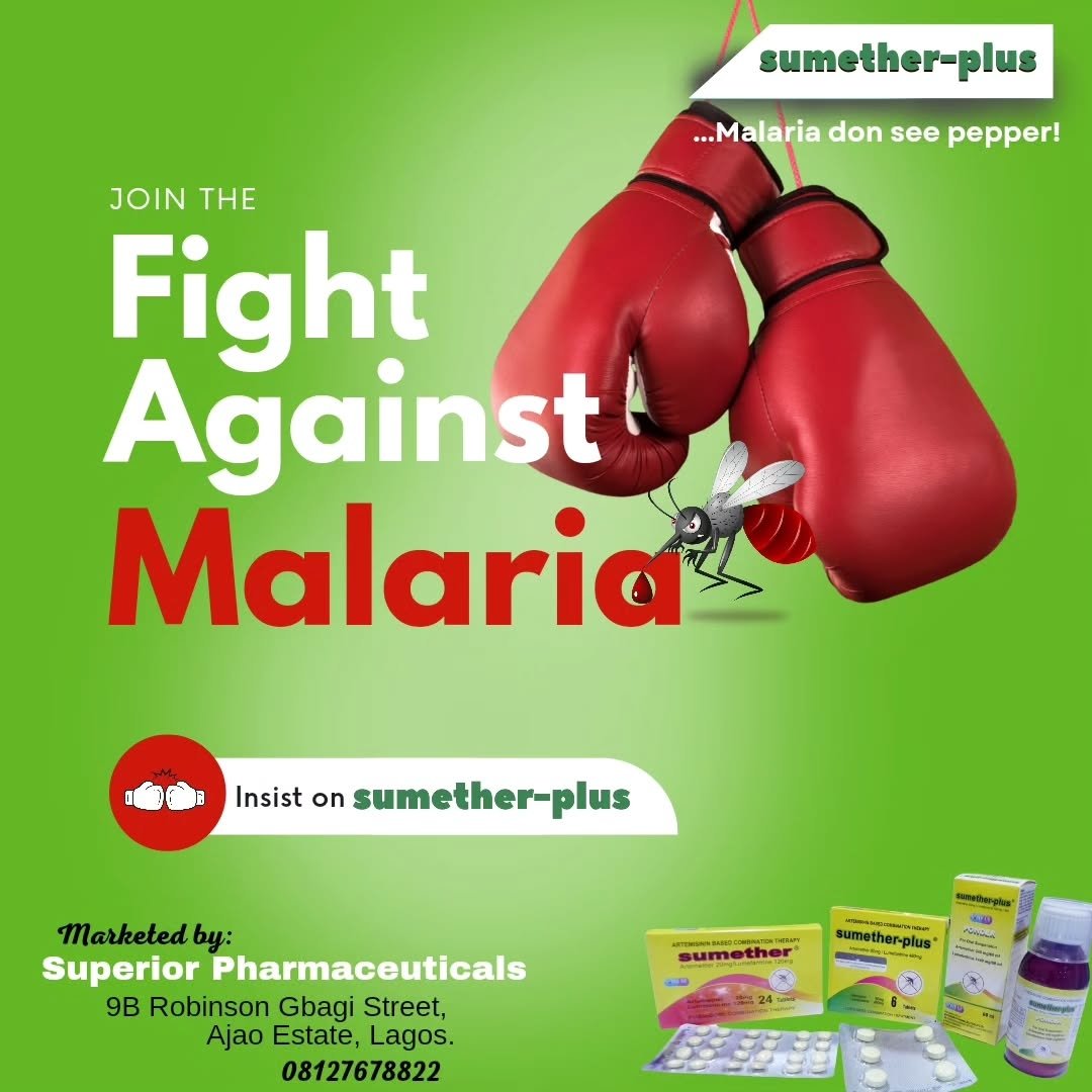 SuperiorPharma1's tweet photo. Stopping malaria requires a community effort. Join us in spreading awareness and ensuring everyone has access to treatments like Sumether Plus. Together, we can make a difference. https://t.co/dCD7GbnwGl
