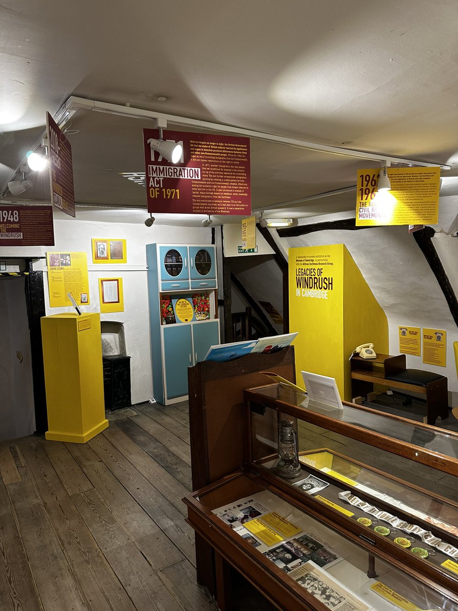 Gareth_Wild's tweet photo. Yesterday’s launch party for LEGACIES OF WINDRUSH IN CAMBRIDGE @MuseumofCamb - a community co-curated exhibition with the African Caribbean Research Group. I worked with the museum team to design a visual identity and exhibition graphics. Open today (until Jan 2026). https://t.co/VwfjZD2JLl