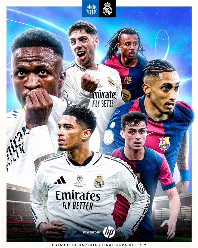 realmadrid's tweet photo. 🙌 ¡DÍA DE PARTIDO! 🙌
🆚 @FCBarcelona_es
🕰 22:00 CEST
🏟️ Estadio La Cartuja
👉 @HP https://t.co/9m4uvpJ8VP