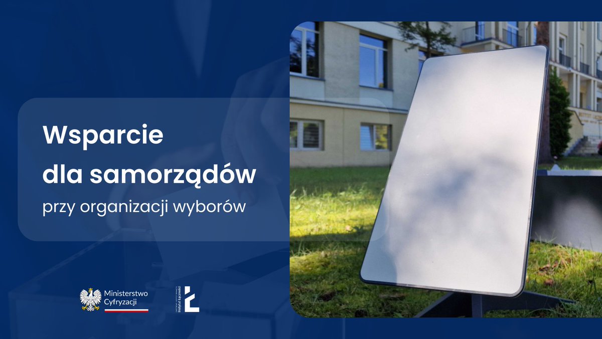 Instytut Łączności (@il_pib) on Twitter photo Starlinki na wybory już po raz czwarty!
W poniedziałek 28 kwietnia Instytut Łączności, z inicjatywy Ministerstwa Cyfryzacji <a href="/CYFRA_GOV_PL/">Ministerstwo Cyfryzacji</a>, rozpocznie dostarczanie terminali Starlink (z aktywną usługą łączności satelitarnej) do około 600 lokali wyborczych w gminach i miastach. Starlinki na wybory już po raz czwarty!
W poniedziałek 28 kwietnia Instytut Łączności, z inicjatywy Ministerstwa Cyfryzacji <a href="/CYFRA_GOV_PL/">Ministerstwo Cyfryzacji</a>, rozpocznie dostarczanie terminali Starlink (z aktywną usługą łączności satelitarnej) do około 600 lokali wyborczych w gminach i miastach.