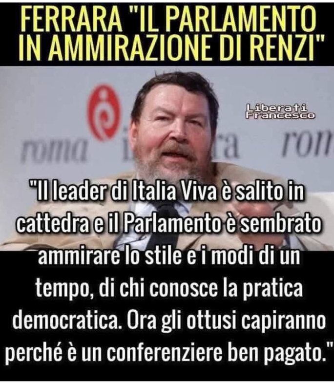 Per ribadire!!! Non tutti, i cosiddetti politici, possono fare i conferenzieri, poi, siccome non li chiama nessuno per farlo, s' inventano una legge ad hoc per proibire a chi sa farlo