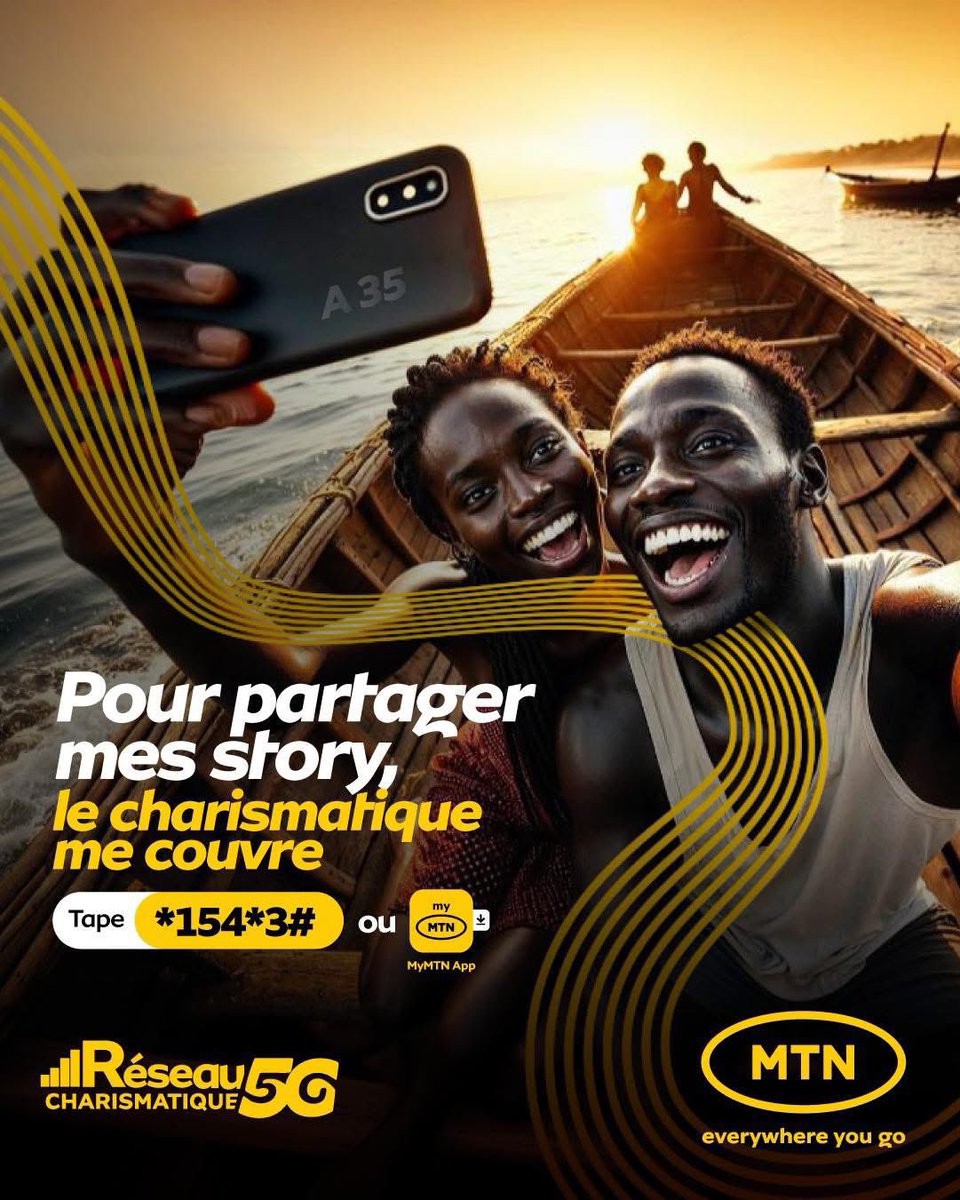 Le charismatique me couvre dans mes aventures inoubliables où seul le cœur sait raconter l’histoire😁
 💛💛

Toujours connecté avec MTN

#alorsonfaitquoiaujourdhui #charismatique