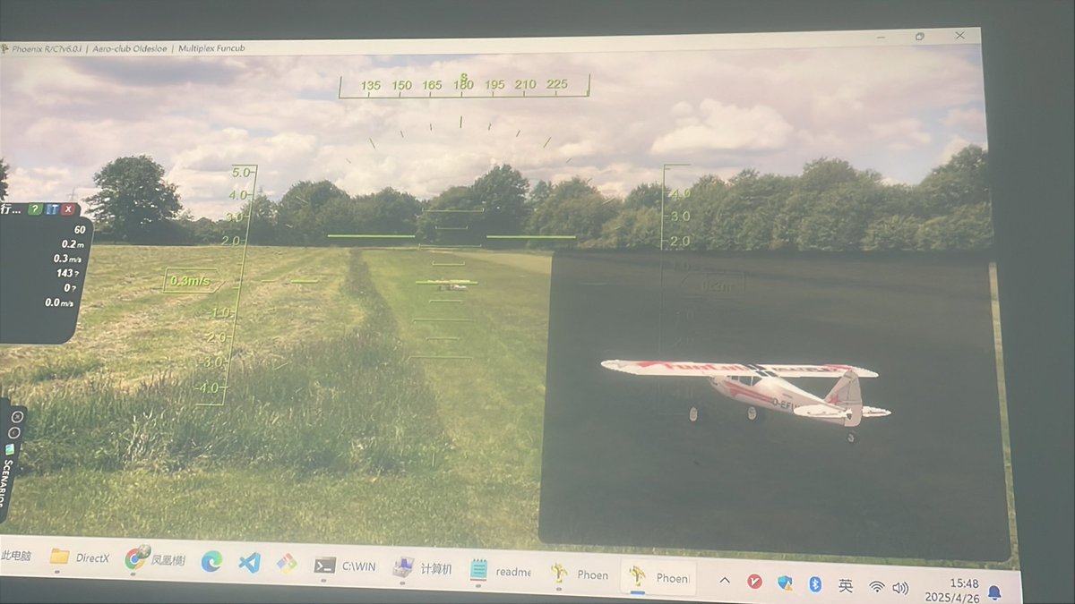 xcloudmanager's tweet image. 固定翼真难飞啊。模拟器飞好久才有点感觉。没有垂尾舵机更难飞。看来需要补一个舵机