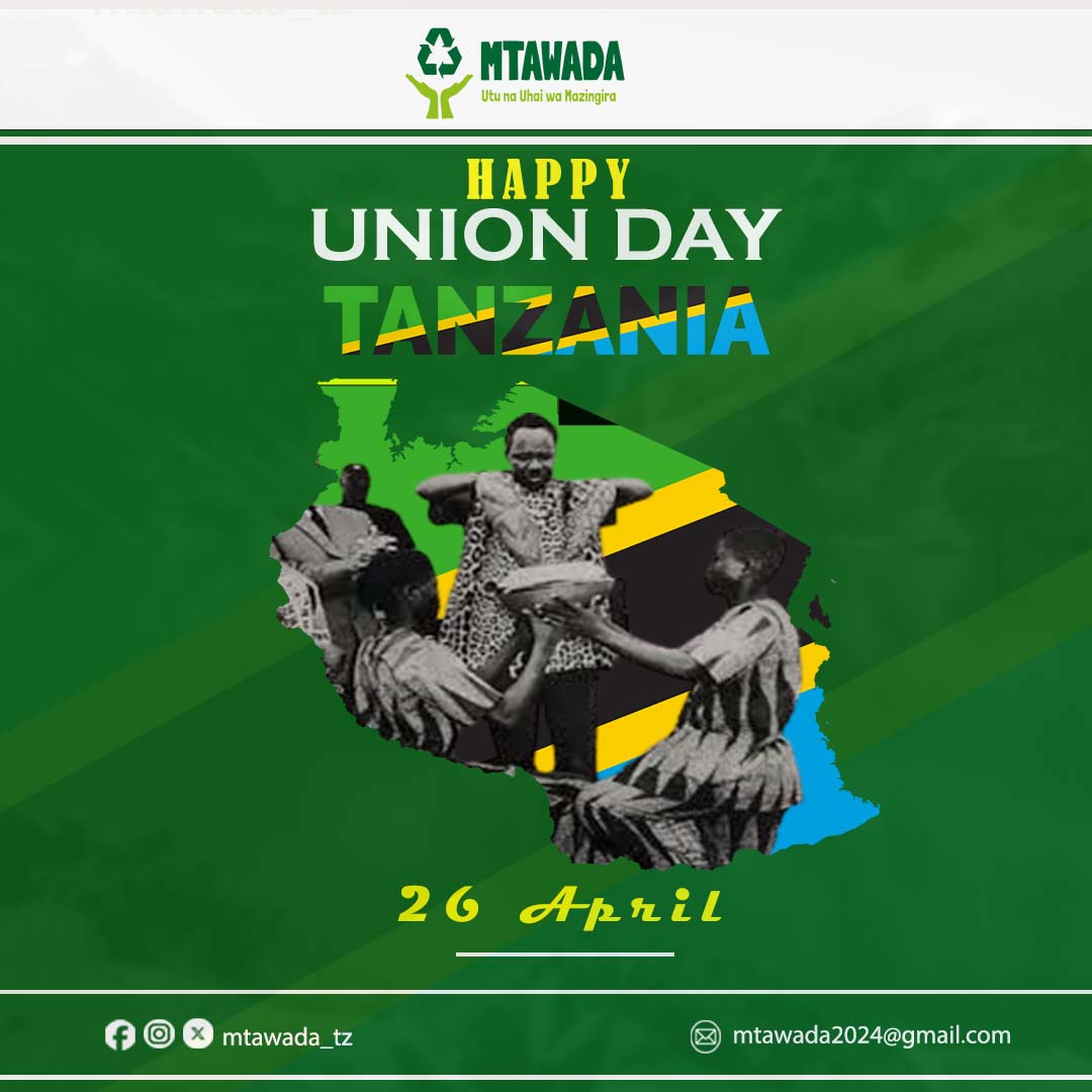 Today we celebrate historic union of Tanganyika and Zanzibar, a symbol of Strength and Unity. As we celebrate the union, let's extend the spirit of unity to #wastepickers, potential partners in building cleaner and healthier nation!
#UNIONDAY
#sisinimashujaawamazingira
