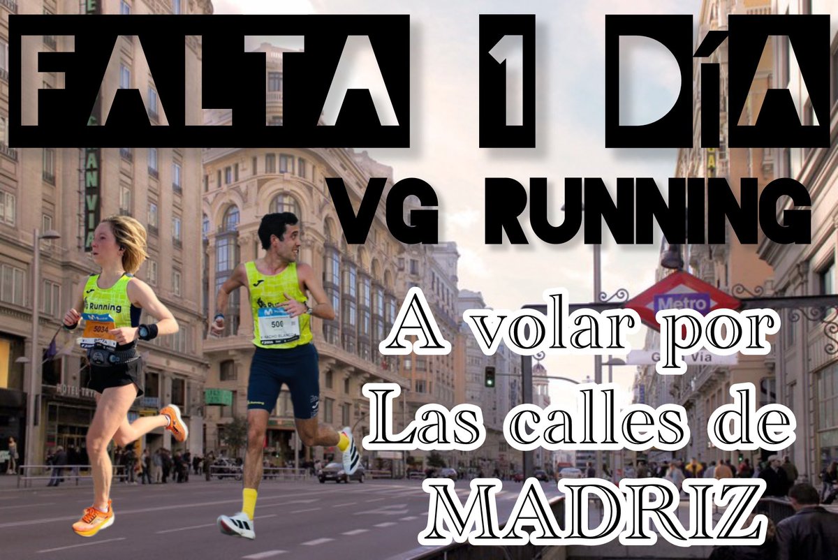 victor3000obst's tweet photo. Mañana los #vgrunning tenemos una cita 👉
🏃♂️10k
🏃♂️21k
🏃♂️42k
En Madrid, nuestra ciudad 🏙️ todo preparadoooooo!! @RNRmadmaraton
#maraton #madrid #42kmadrid #maratonmadrid #10k #21k #mapoma #rockrollmarathon #madridrocknroll https://t.co/HeKPCGQFDF