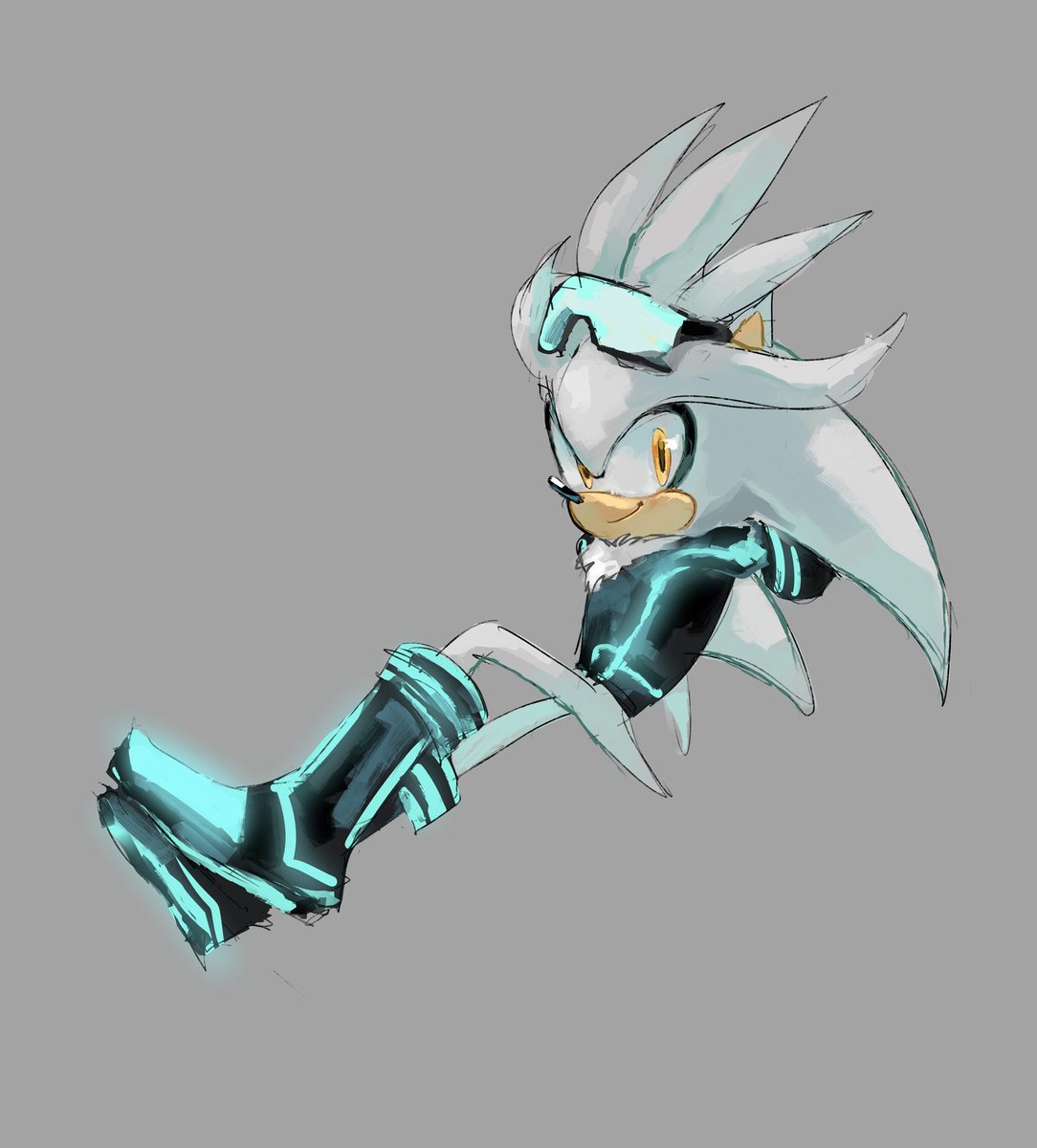 Just having fun. 
#SilverTheHedgehog #Silvaze #SonicTheHedgehog