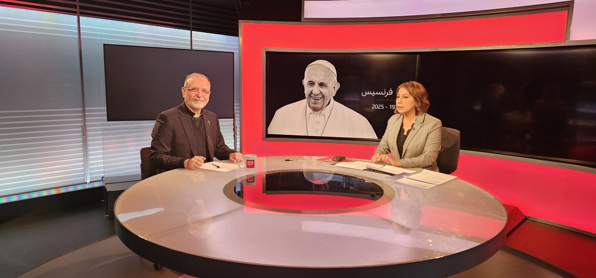 Fr. Dr. Nadim Nassar (@nadim_nassar) on Twitter photo I am now live on BBC Arabic commenting on the funeral of Pope Francis in Rome.
<a href="/BBCArabic/">BBC News عربي</a> <a href="/Awareness_Found/">Awareness Foundation</a> I am now live on BBC Arabic commenting on the funeral of Pope Francis in Rome.
<a href="/BBCArabic/">BBC News عربي</a> <a href="/Awareness_Found/">Awareness Foundation</a>