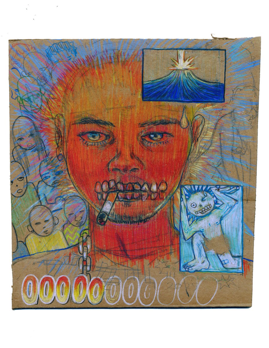 Crumbs
2025
Colored Pencil on Cardboard
8.5” x  9.5”