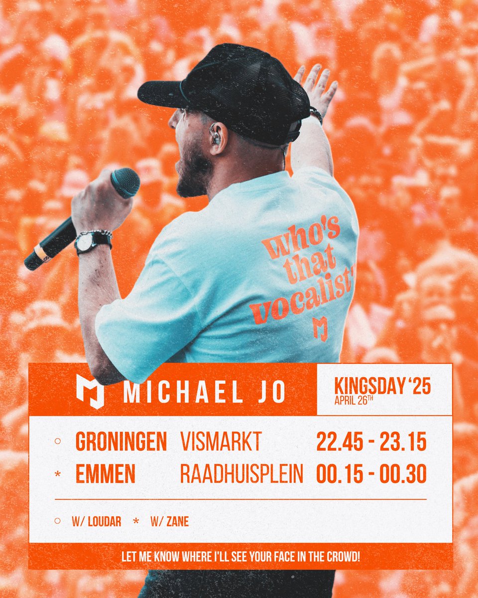 :: Kingsday '25 :: Let me know where I’ll see your face in the crowd tonight… 🧡🦁 #Koningsdag2025 #groningen #hardstylemusic #emmen #Koningsnacht