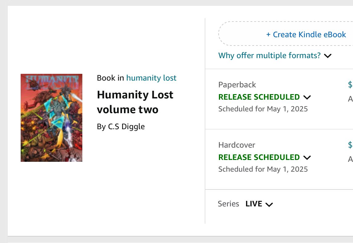 Cover reveal for Humanity Lost volume 2, only five days till the release!