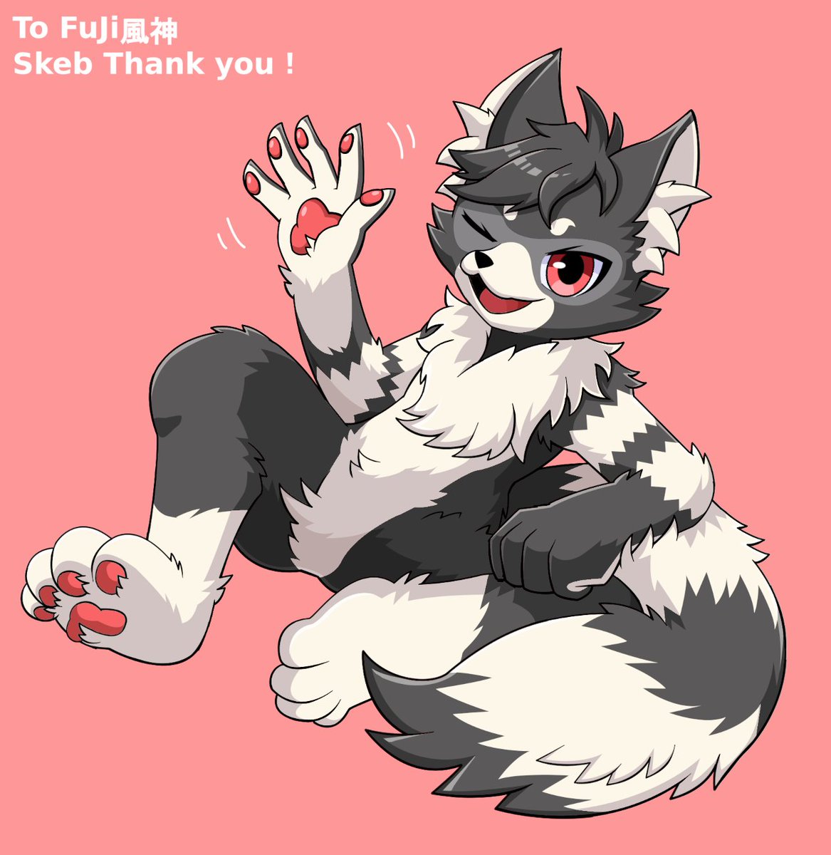zui_0's tweet image. FuJi風神さんのオリキャラを描かせていただきました!
翻訳にちょっと自信がないんですが、こういうポーズかな?と解釈しました。
スケブありがとうございました!
#Skeb #commission