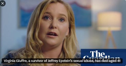 How many lives lost to abuse and exploitation does it actually take to make a difference? 

Today we wake up to the same headlines. Most images I’m seeing of Virginia Giuffre are recent. I choose to recall the one taken when she was a young girl in her teens. A child. 

One quote