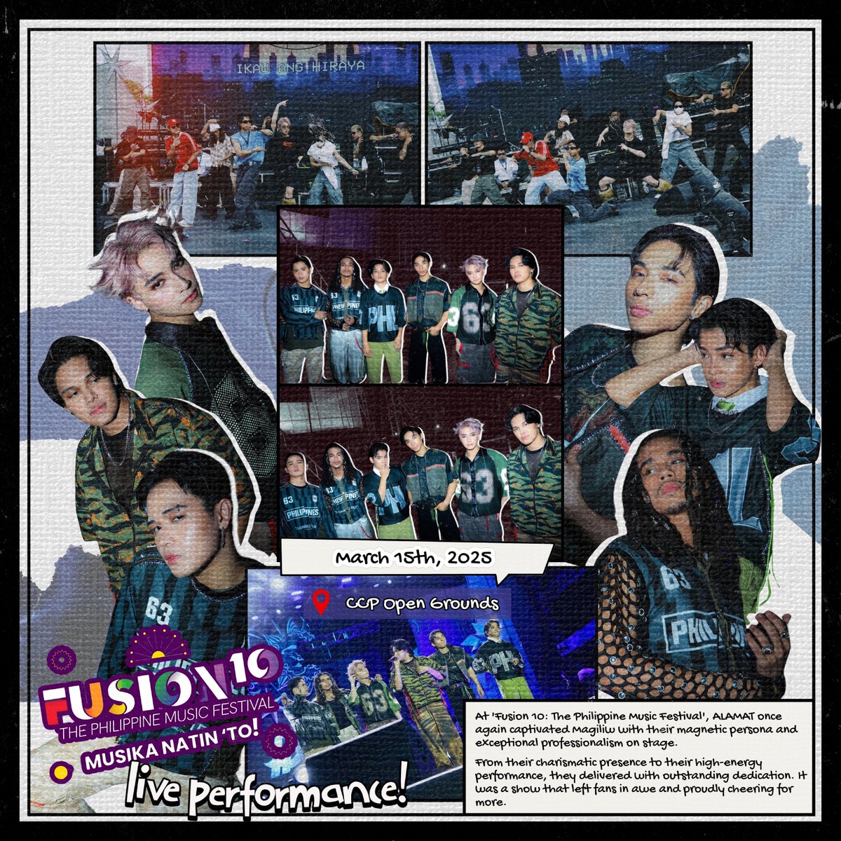 Entering the second week of April, ALAMAT went on a holiday to Japan and shared the joy with Magiliw through their social media updates. 

They also performed at Fusion10 Manila the following day, showcasing unmatched professionalism and dedication!