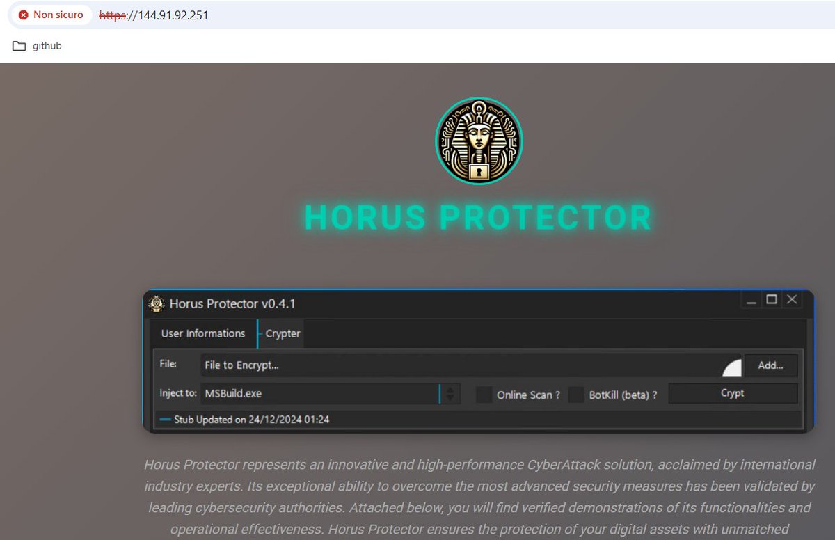 marsomx_'s tweet image. [1/2]
malicious vbe vs #ITA 🇮🇹 leads to #formbook via #horusprotector and delivers #modi rat if French users 🤔..
chain already observed by @sonicwall:  sonicwall.com/blog/modirat-m…

mail &amp;gt; zip &amp;gt; vbe &amp;gt; vbs &amp;gt; loader &amp;gt; injector &amp;gt; #formbook &amp;gt;  msbuild.exe (#modi Rat if French)