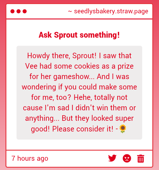💉 ︴Sprout ! 𖦹 (@SeedlysBakery) / Posts / X