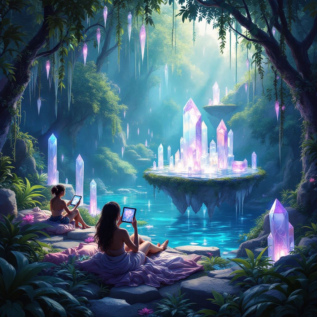 GripRageRilla's tweet photo. Saturday Chill in GRILAVerse™
Perfect time to:

• Play a round of Crystal Jungle
• Connect with fellow explorers
• Recharge in our Jungle paradise

How are you spending your weekend?
#WeekendVibes #GRILAVerse https://t.co/AUhdwFqbD6