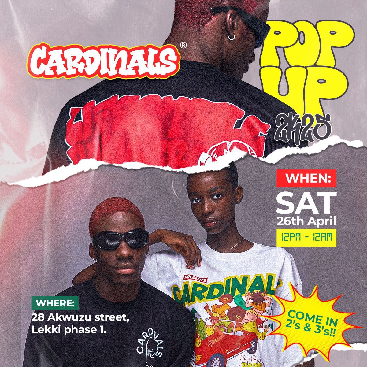 Come to our pop up shop