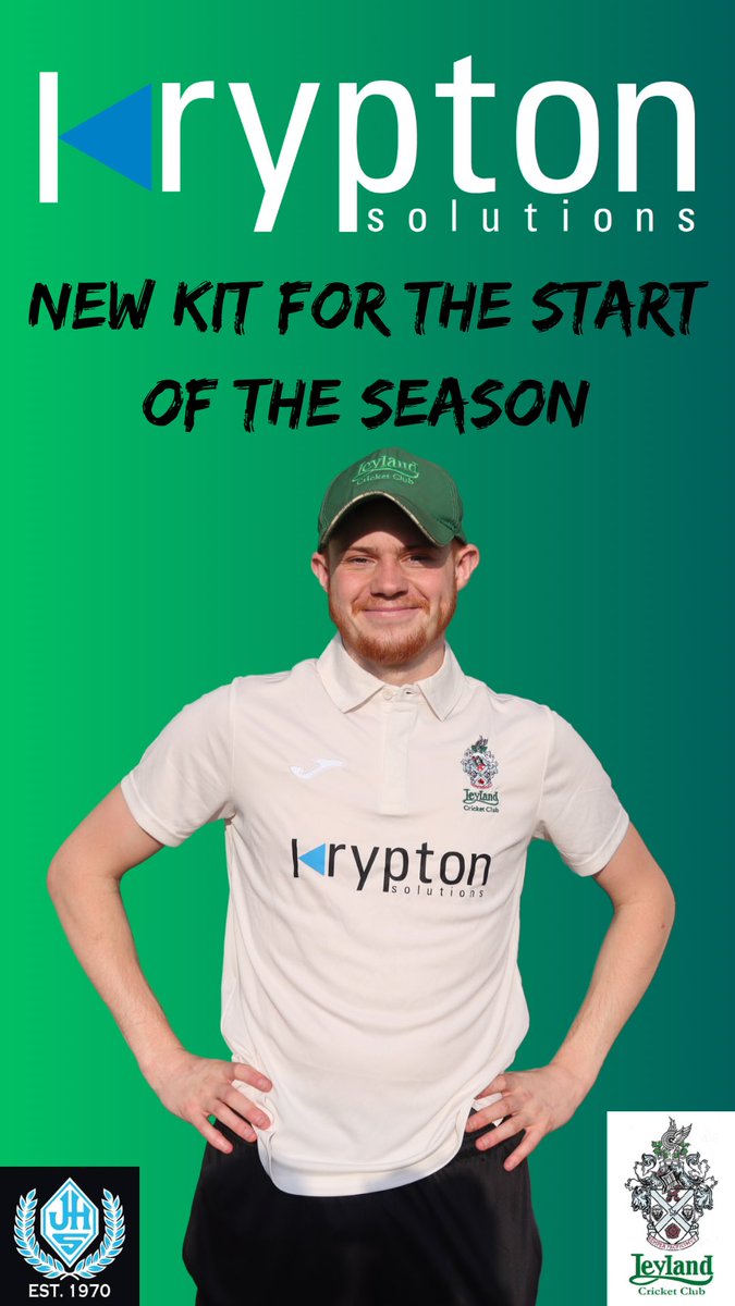 Leyland Cricket Club (@leylandcc) on Twitter photo Brand new kit for the start of a new season!
A huge thank you to <a href="/Krypton_KS/">Krypton Solutions</a>
<a href="/JHSportsLtd/">jhsports.co.uk</a> Brand new kit for the start of a new season!
A huge thank you to <a href="/Krypton_KS/">Krypton Solutions</a>
<a href="/JHSportsLtd/">jhsports.co.uk</a>