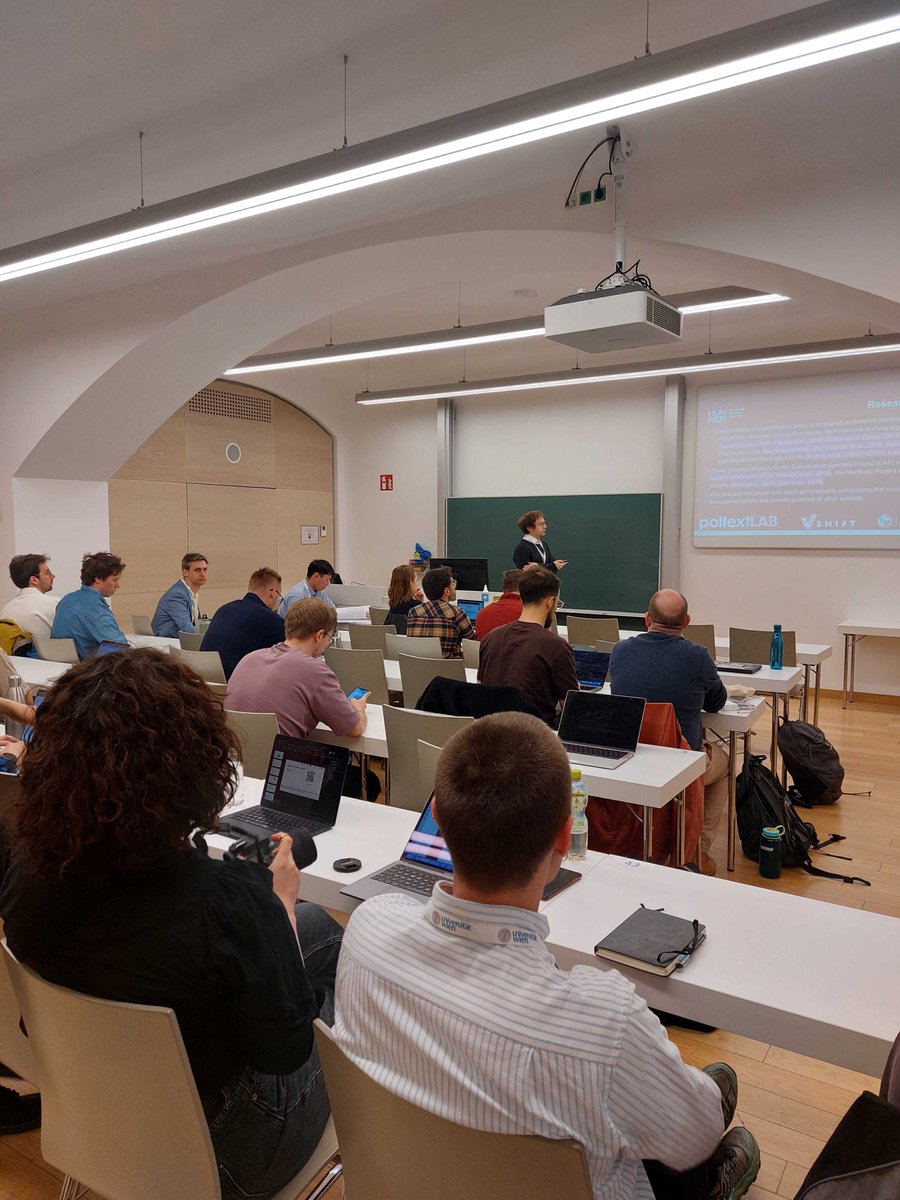 COMPTEXTCONF's tweet image. The #COMPTEXT2025 conference is back in full swing with Day 2. Our panels address multilingual text classification, LLM tools, democratic legitimacy, political discourse on crises, media polarization, and far-right digital narratives.