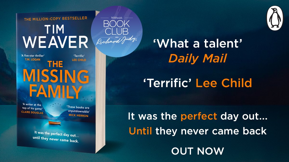 Penguin Michael Joseph (@michaeljbooks) on Twitter photo We're delighted that #TheMissingFamily by <a href="/TimWeaverBooks/">Tim Weaver</a> has been selected as a Richard & Judy Book Club pick.
Order the edge-of-your-seat thriller from the master of the missing person mystery for only £4.99
whsmith.co.uk/Product/Tim-We… We're delighted that #TheMissingFamily by <a href="/TimWeaverBooks/">Tim Weaver</a> has been selected as a Richard & Judy Book Club pick.
Order the edge-of-your-seat thriller from the master of the missing person mystery for only £4.99
whsmith.co.uk/Product/Tim-We…