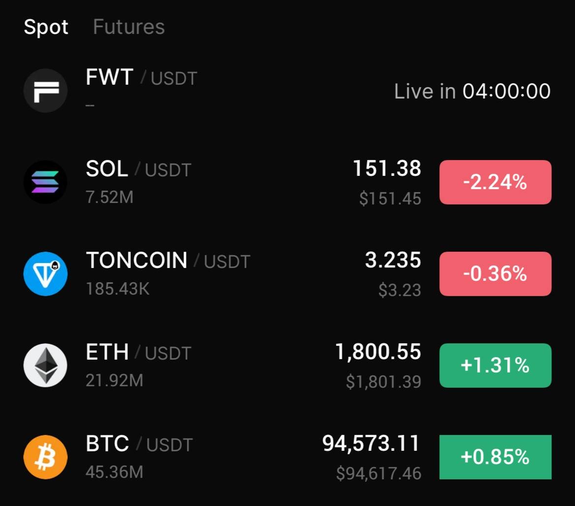 Fade__Wallet's tweet photo. π’ Just 4 hours left until the $FWT listing on BingX! @BingXOfficial
Today at 12:00 (UTC+0), FadeWallet hits BingX.
βοΈ What do you think the price of $FWT will be at the time of listing?
π₯ FadeWallet: Where Traces Fade Away! #FadeWallet #Launch #BingX