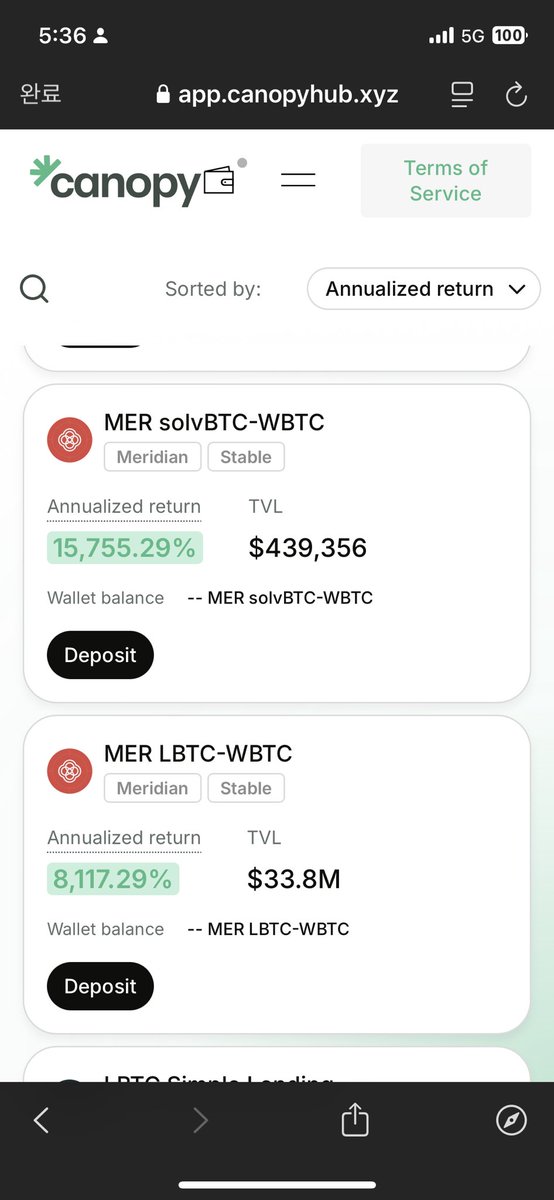 Crazy APR move spring at <a href="/canopyxyz/">Canopy</a> 
If you already join movedrop for use LBTC. you must withdraw and restake there. After that you get chance stack $MOVE