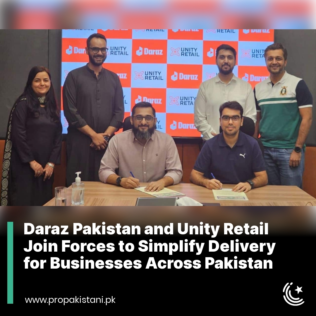ProPakistaniPK's tweet photo. Through this partnership, Daraz and Unity Retail aim to streamline the entire delivery process by integrating courier services with modern software systems. The solution will be available in the top 80 cities of Pakistan and will manage every stage of delivery—from initial pickup to transportation and final drop-off. It will also offer services such as cash-on-delivery, returns management, and faster delivery options powered by advanced systems developed by Daraz over the years.