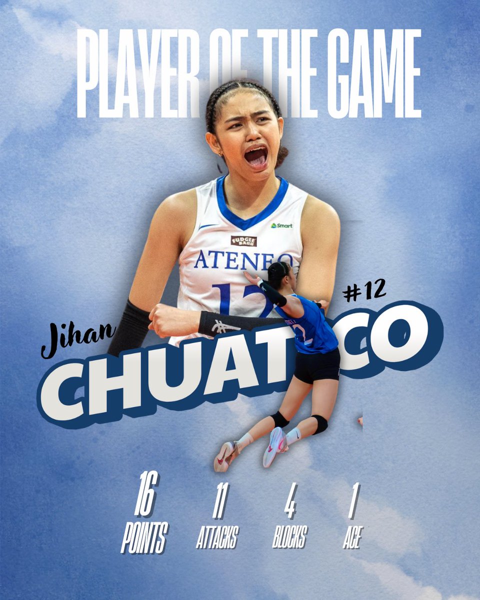 chuaticrew_ofc's tweet photo. ROOKIE ERA GOING STRONG
Career-high + Player of the Game for Jihan Chuatico in her final game of S87!
The future is SO bright and we’re here for it. 😮💨
#TeamJihanChuatico #TheBlueWall https://t.co/XjYj0JFyNg