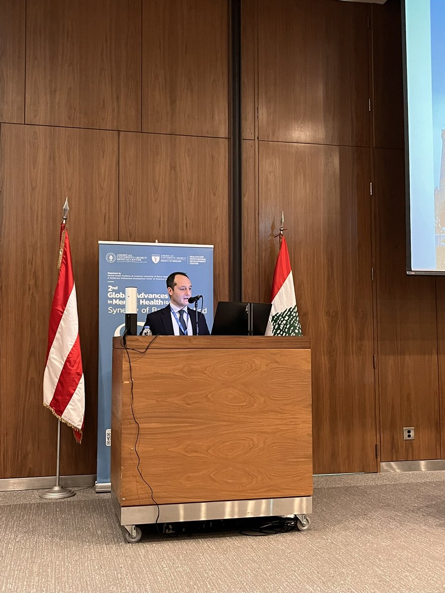 AubmcPsychiatry's tweet photo. Dr. Anthony Macari tackling an important topic on #orofacial health playing a crucial role in quality of life and mental health 🧠👄🦷in today’s #Skin_Aesthetics_and_MentalHealth symposium at #GAMH2025 https://t.co/8yhkQxQihq