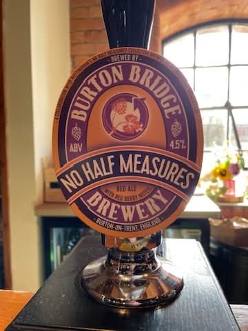 🍺 SNEAK PREVIEW NUMBER TWO: "No Half Measures" another  collab beer from the ladies at the No Half Measures Collective brewed in partnership with the Burton Bridge Brewery. A deep rich red beer with notes of red berries balanced with soft rounded bitterness. A must try! 🍺