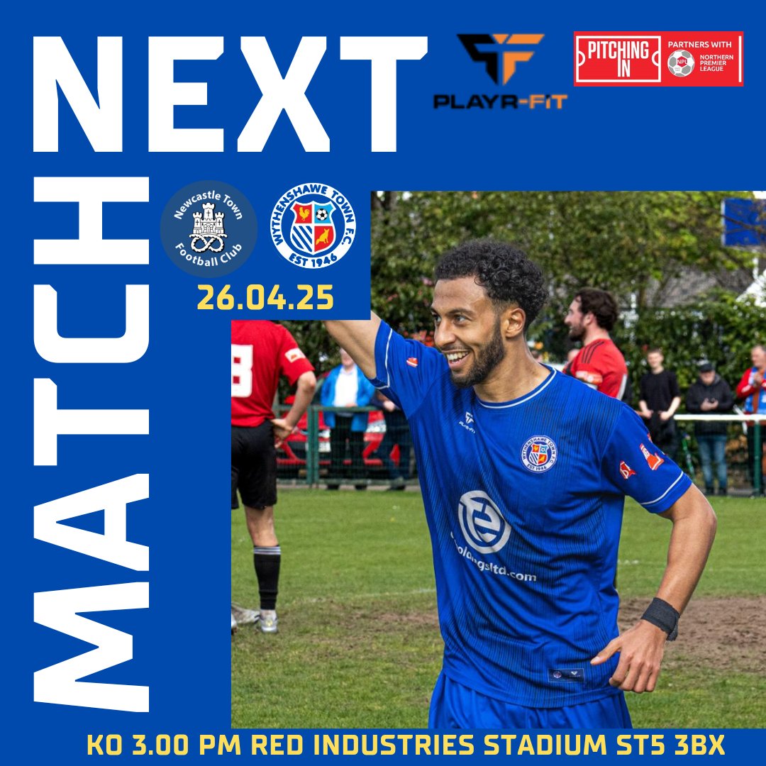 Wythenshawe Town FC (@wtfc1946) on Twitter photo Matchday!! โฝ๏ธโฝ๏ธ
๐๏ธ <a href="/NewcastleTownFC/">Newcastle Town FC</a>
โฑ๏ธ 1500 KO
๐Red Industries Stadium ST5 3BX
๐ <a href="/NorthernPremLge/">The Pitching In Northern Premier League</a> Matchday!! โฝ๏ธโฝ๏ธ
๐๏ธ <a href="/NewcastleTownFC/">Newcastle Town FC</a>
โฑ๏ธ 1500 KO
๐Red Industries Stadium ST5 3BX
๐ <a href="/NorthernPremLge/">The Pitching In Northern Premier League</a>