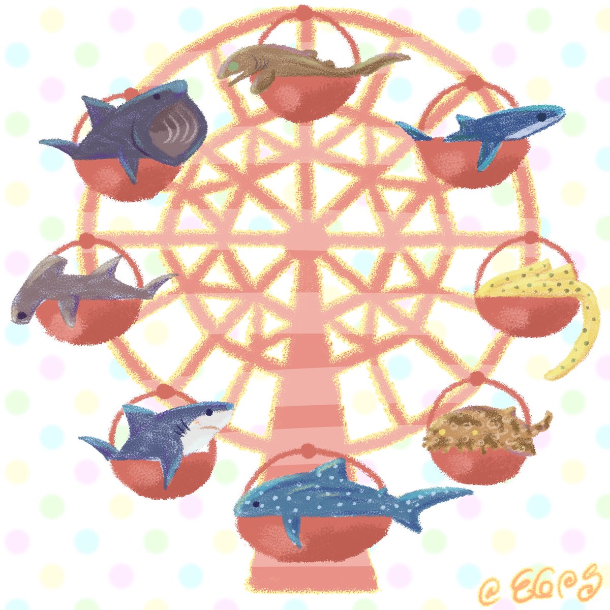 nasumisodsuke's tweet photo. 🦈🎡 https://t.co/w3AaLEpz7e